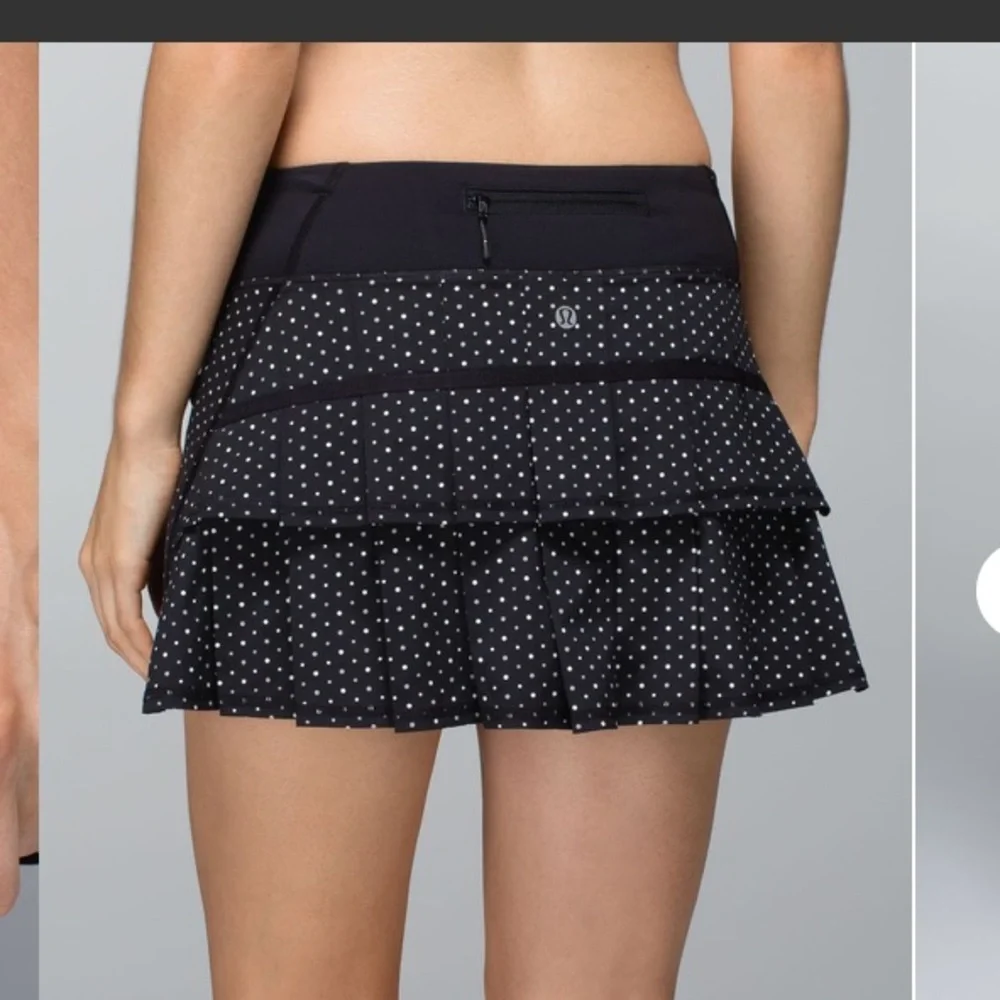 Vintage Lululemon 8 TALL Pace Setter Chevron Dot skirt skort y2k athleisure